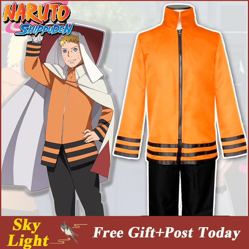 NARUTO Áo Khoác Cosplay Nhân Vật Uzumaki Cho Nam