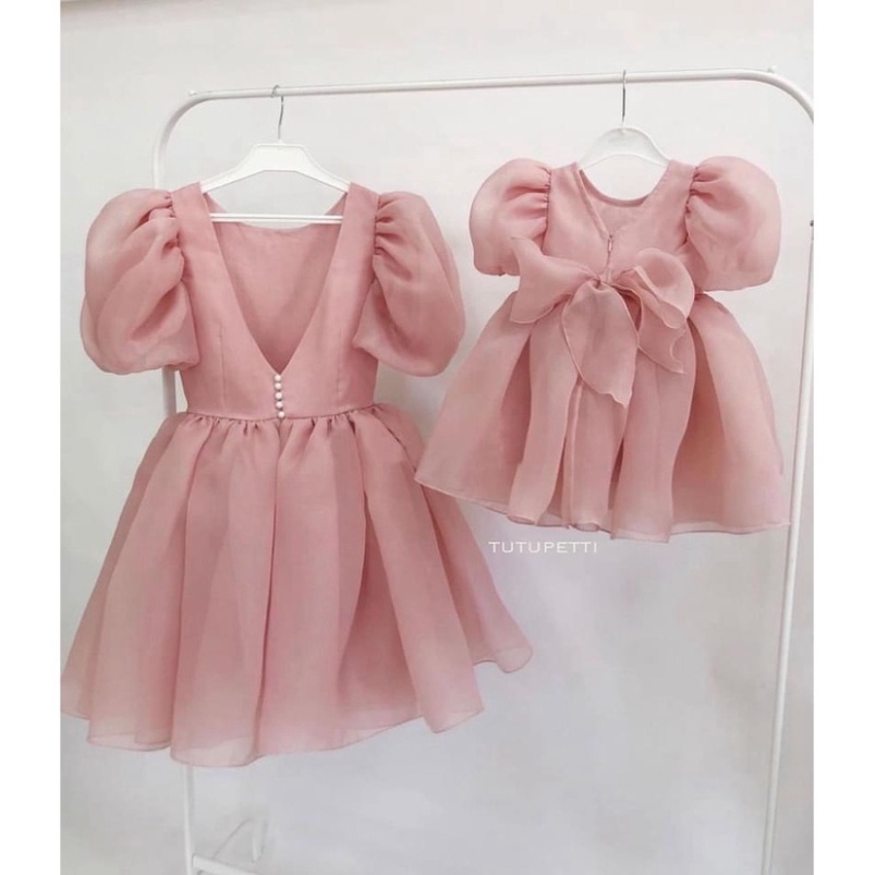Váy Công Chúa  2 màu pastel bé gái