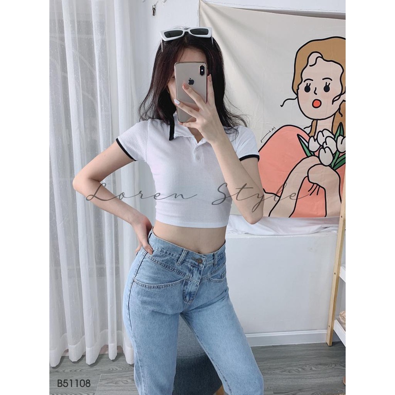 Quần jean baggy nữ LOREN kiểu túi B51108