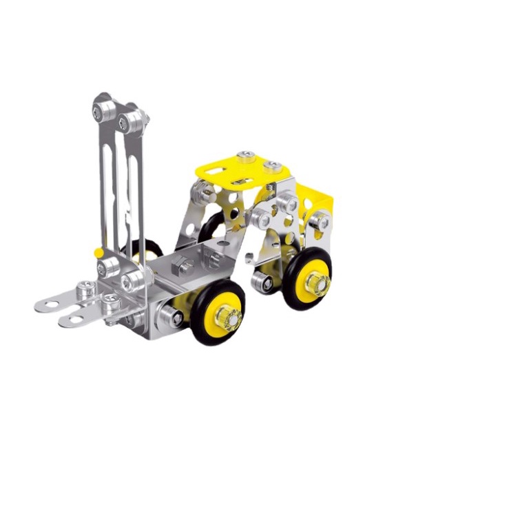 Đồ Chơi Kĩ Thuật Giáo Dục Stem SUSU BLOCK - Metal Bricks - Xe Lắp Ghép Ốc Vít Siêu Bền 1104