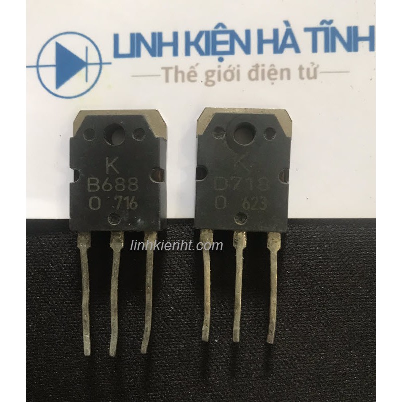 Cặp Sò âm thanh  D718 B688 2SB688 2SD718  lưng đồng tháo máy