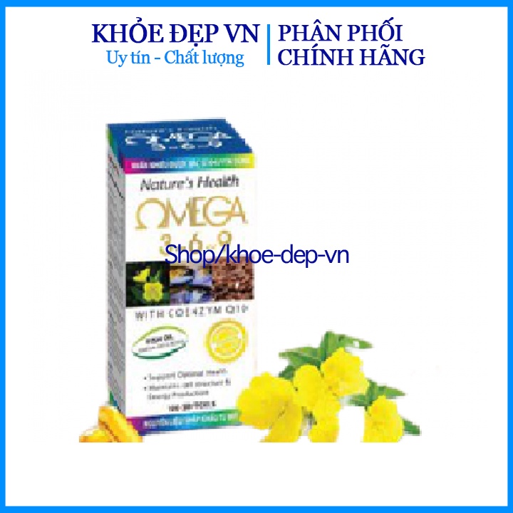 Omega 369 - Hộp 100 viên - Tăng cường dưỡng chất cho mắt giúp mắt sáng- Chuẩn BYT