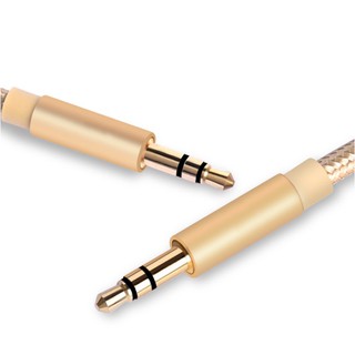 Cáp âm thanh AUX 3.5 mm to 2 bọc dù