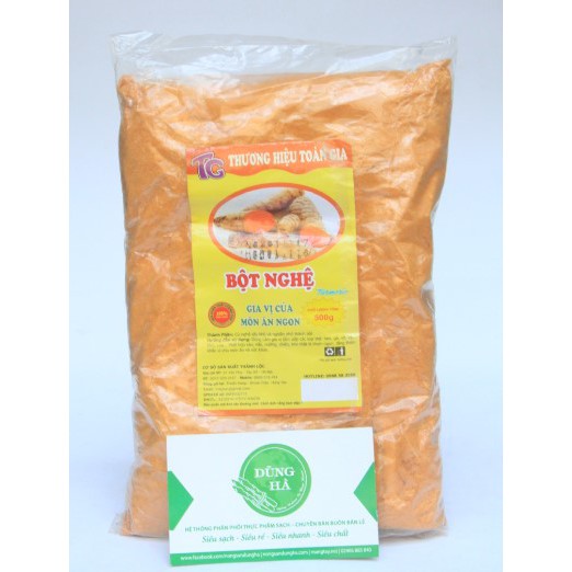 Bột nghệ nguyên chất 100% làm tăng hương vị cho món ăn