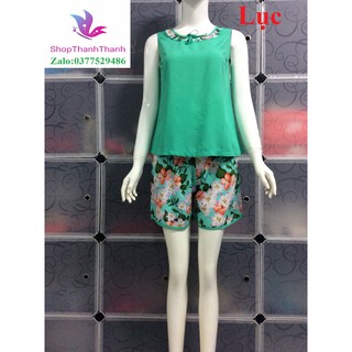 ĐÙI MÀU TRƠN PHỐI NƠ ĐỒ BỘ MẶC NHÀ TÔN TOLE 2 DA LOẠI 1 BIG SIZE hàng mới về