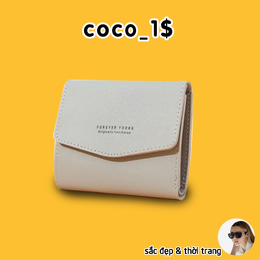 [COCO1$] Ví nữ ngắn cầm tay xinh đẹp nhỏ gọn đựng tiền siêu đáng yêu