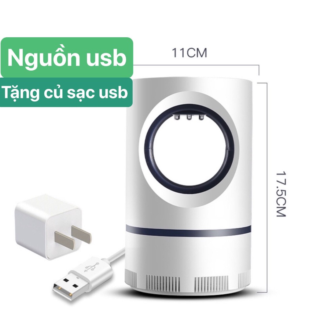 Đèn Bắt Muỗi Thông Minh 2020 Hottrend kèm củ sạc USB (Hàng có sẵn)