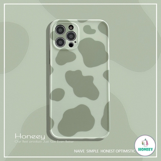 Ốp Điện Thoại Imd Mềm Chống Sốc Họa Tiết Bò Sữa Màu Xanh Matcha Jqs1 Cho Iphone 12 11 Pro Max X Xs Max Xr 8 7 Plus