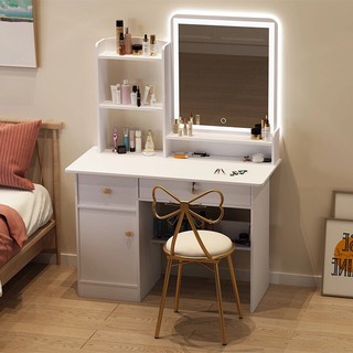bàn trang điểm có đèn led tặng kèm ghế sẵn