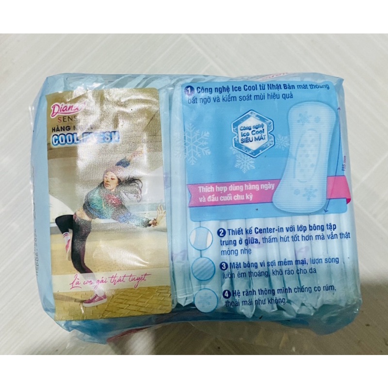 Băng vệ sinh hàng ngày Diana Sensi Cool Fresh 20 miếng