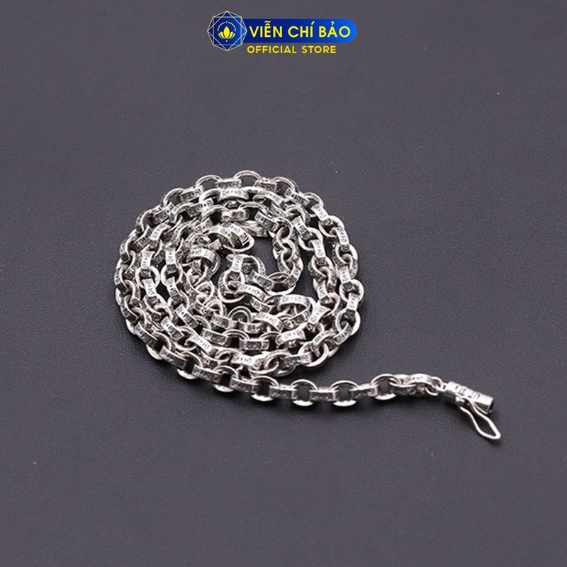 Dây chuyền bạc nam họa tiết chất liệu bạc Thái 925 khỏe khoắn nam tính thương hiệu Viễn Chí Bảo D100036