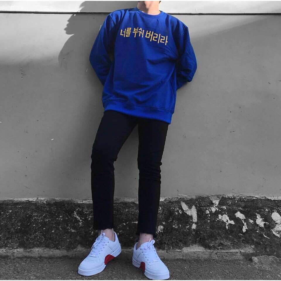 Áo Sweater 🌹FREESHIP🌹 Áo Khoác Nữ NEVA DIE Xanh Dương- Áo Khoác Nỉ Không Nón Mặc Đẹp | BigBuy360 - bigbuy360.vn