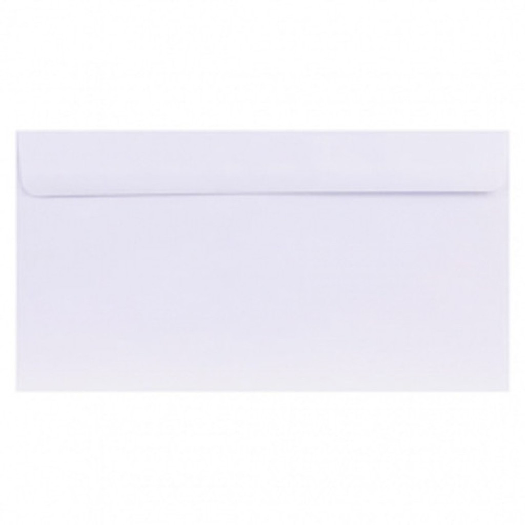Tập 100 chiếc phong bì trắng A6 22x12cm