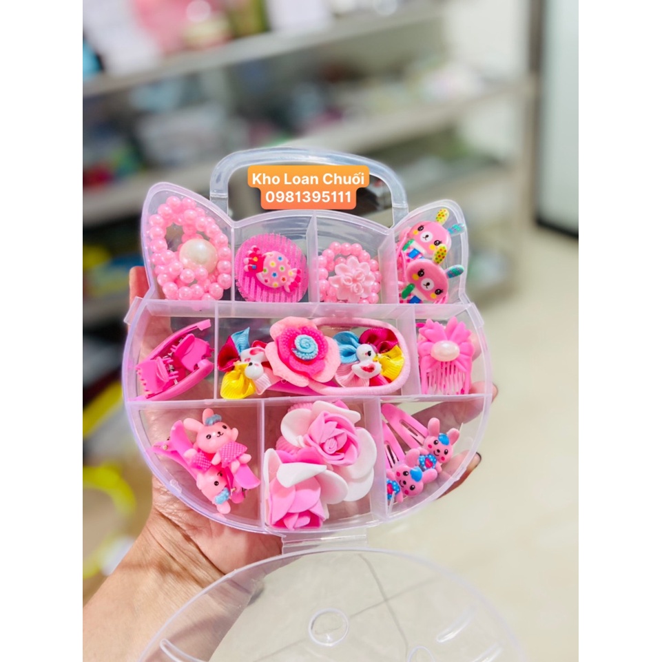 HỘP BUỘC TÓC HELLO KITY CHO BÉ- TOYS89- TOYS89