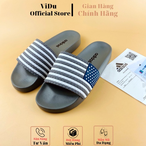 [FREE SHIP] Dép nam quai ngang unisex Adidas ViDu 1825 chống nước, dáng đẹp, thể thao năng động