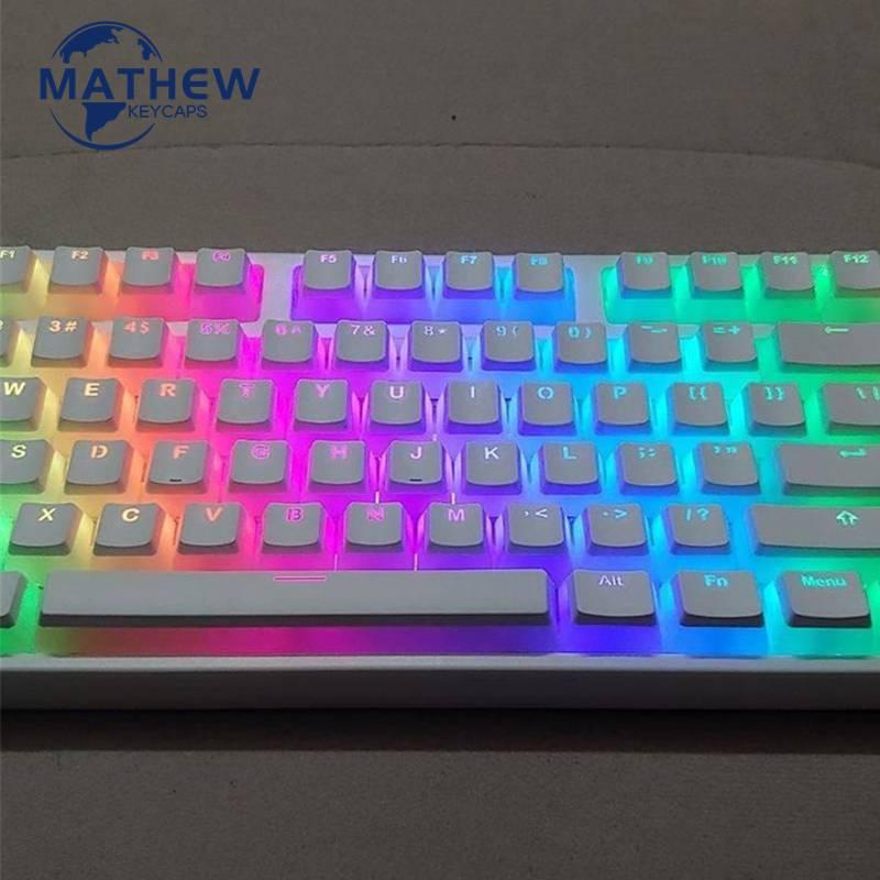 PBT pudding translucent keycaps OEM profile for 61/71/87/104/108 /64/68/84/96/980 layout keyboard
