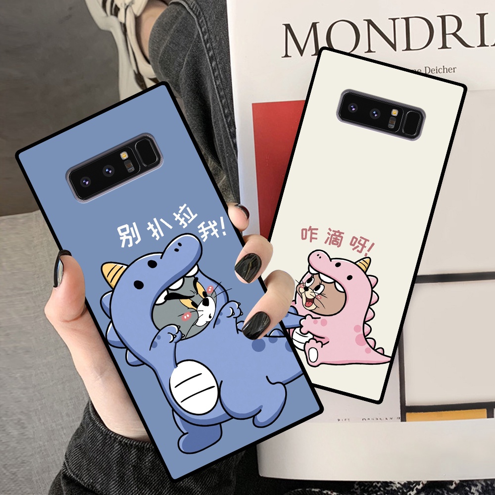 Ốp lưng Samsung Note 8 / Note 9 in hình cặp đôi doremon, hổ, khủng long dễ thương