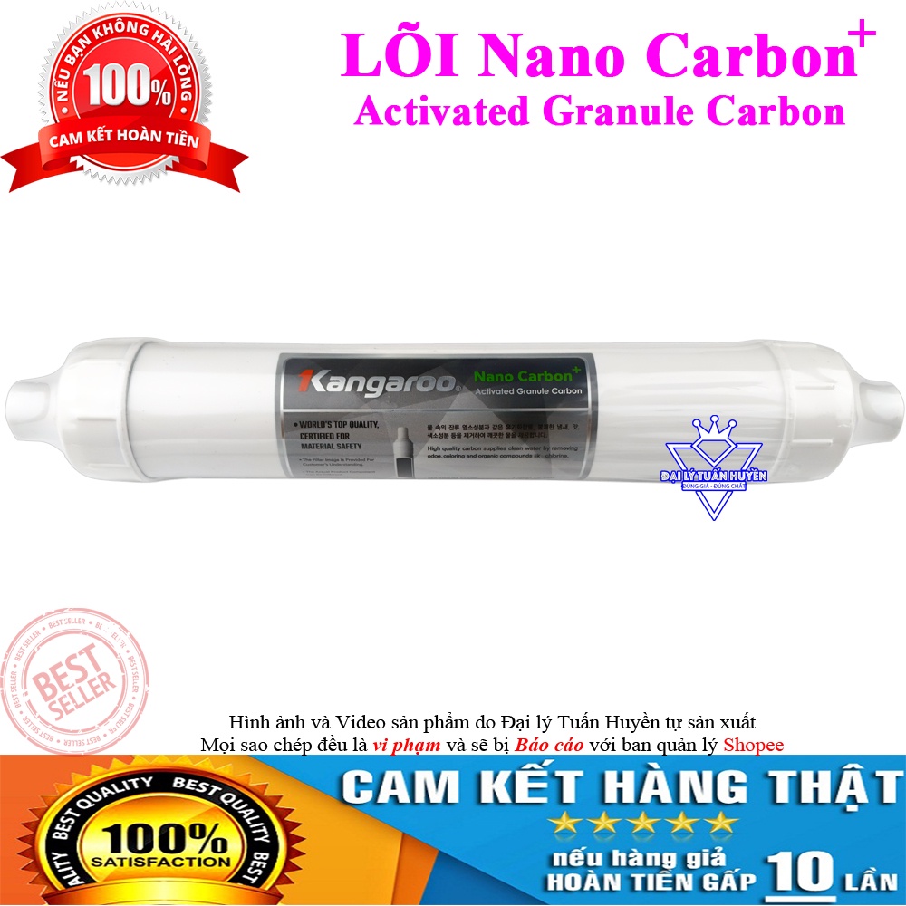Lõi lọc nước 5678910 Hydrogen Kangaroo chính hãng (FIR+, OrpH+, HypH+, Mineral+, Nano Carbon+, 5 in 1+)