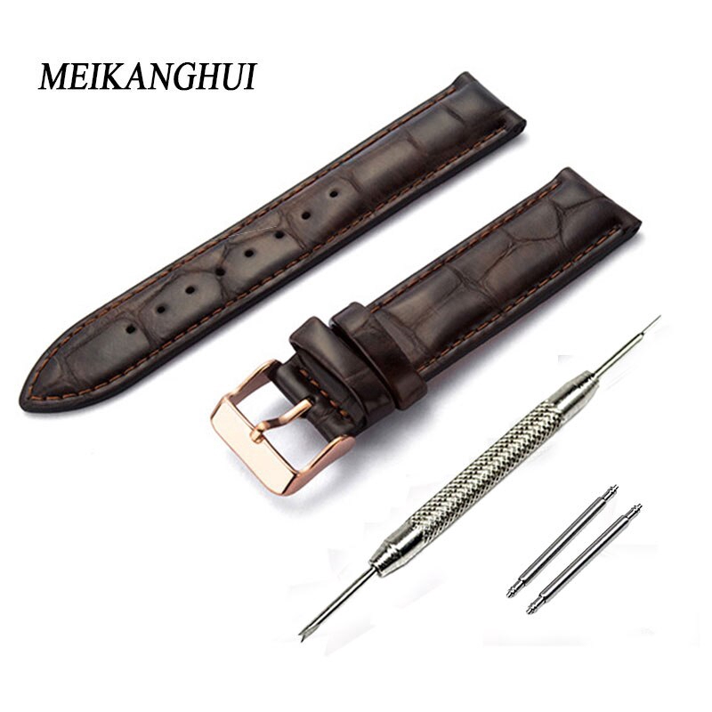 high quality genuine leather strap watch band 13mm 14mm 19mm 18mm 20mm  watch accessories wristband