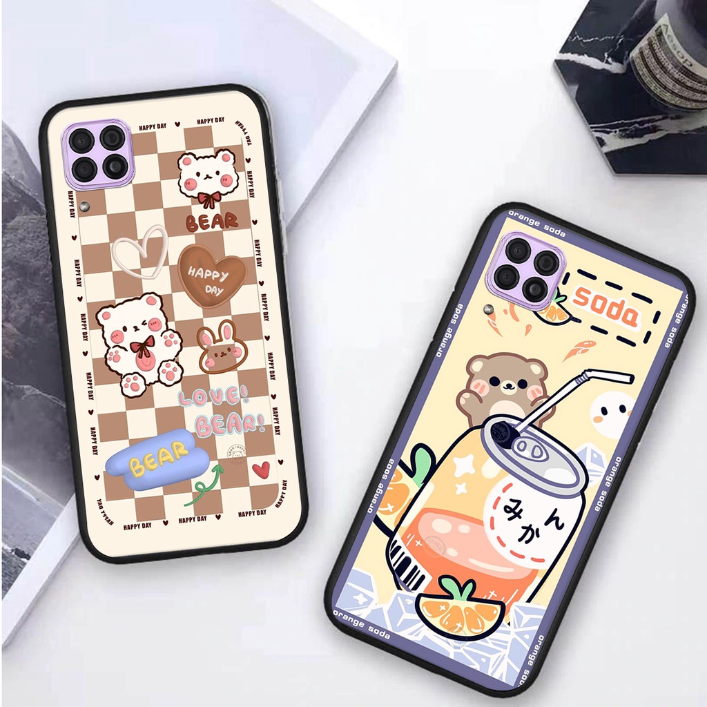 Ốp lưng Huawei NOVA 7i in hình 3D GẤU cute be@r, soda, happy day cực hot ,thời thượng
