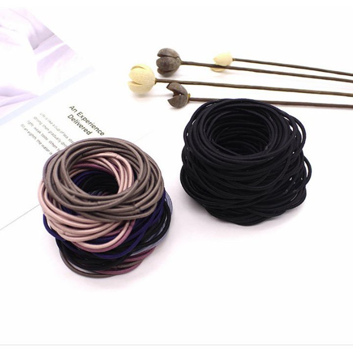 Dây buộc tóc, chun cột tóc trơn xinh xắn