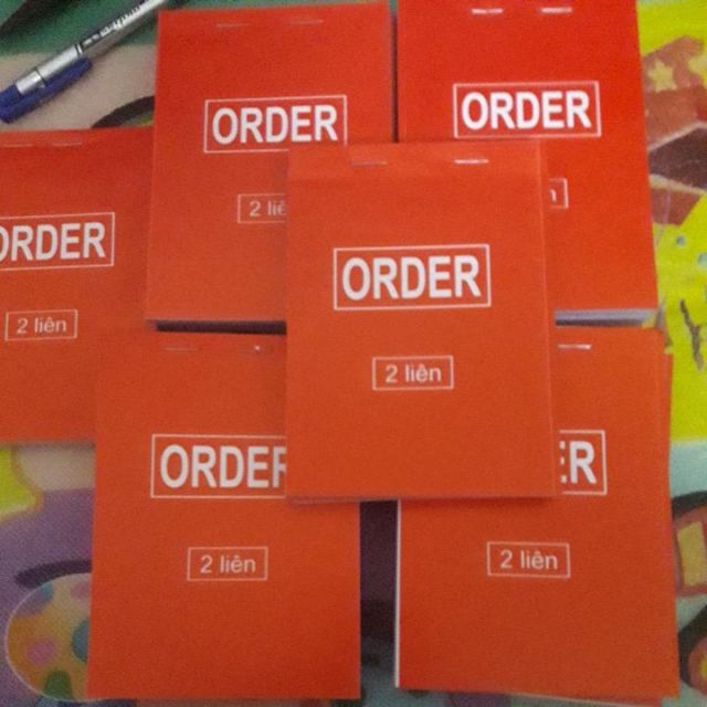 COMBO 10 QUYỂN ORDER 2 LIÊN/3 LIÊN A6 100 TỜ