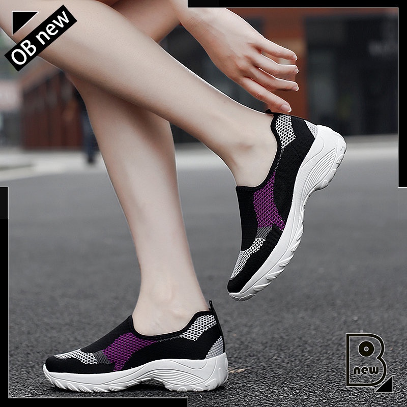 Giày bệt nữ Giày Slip On sneaker Plus Size: 35-42