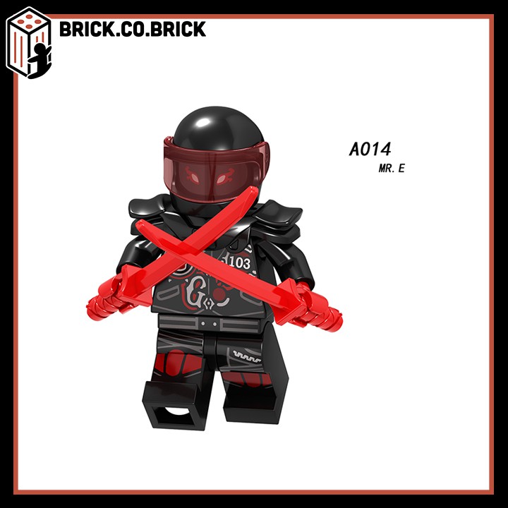 Xếp hình Ninjago Garmadon Non Lego Minifigures - Đồ chơi lắp ráp mô hình sáng tạo Ninja - Misako, Ultra- LeLe A009 016