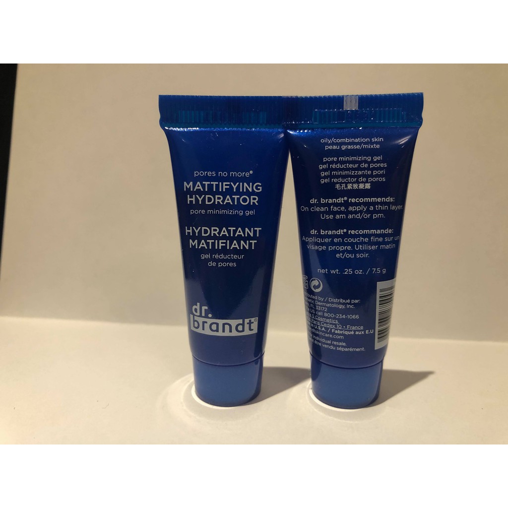 Gel dưỡng da thu nhỏ lỗ chân lông DR. BRANDT pores no more Mattifying Hydrator Pore Minimizing Gel 7.5g unbox