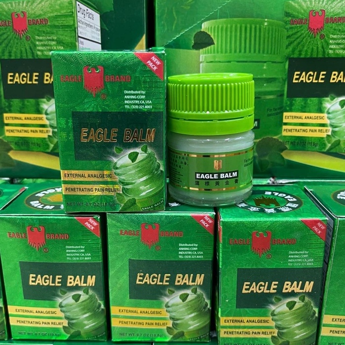 DẦU XOA BÓP CÙ LÀ XANH CON Ó EAGLE BRAND EAGLE BALM 19.8G CHÍNH HÃNG - 10934