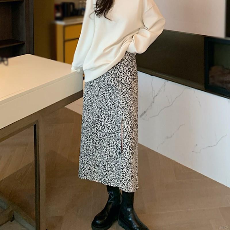 Chân Váy Dài Xẻ Tà Họa Tiết Da Báo Thời Trang Cho Nữ | BigBuy360 - bigbuy360.vn