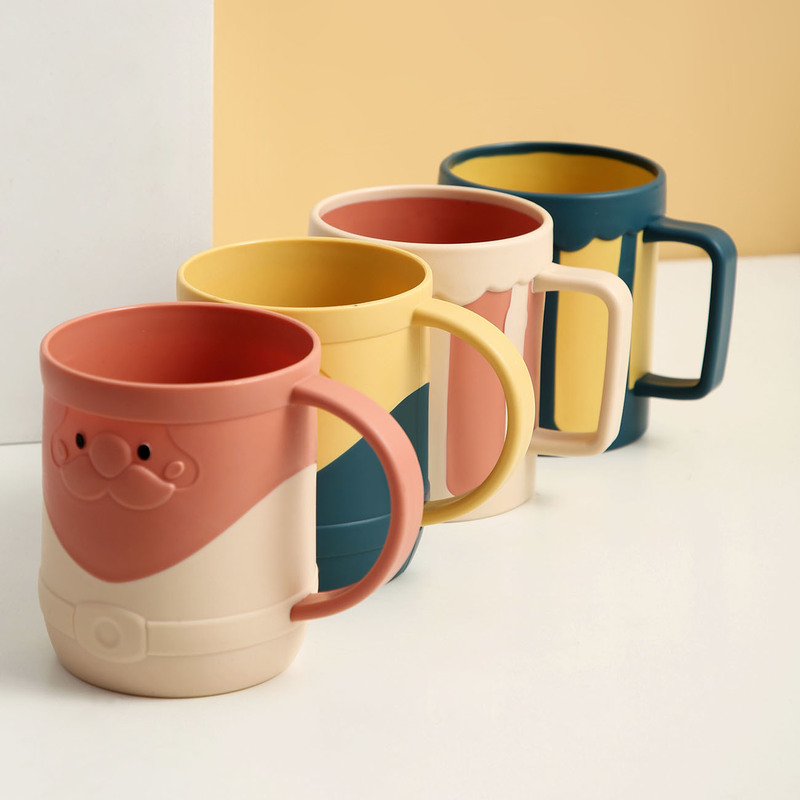 Cốc JUJIAJIA Hình Miệng Hoạt Hình Thiết Kế Đơn Giản Dễ Thương Tiện Dụng