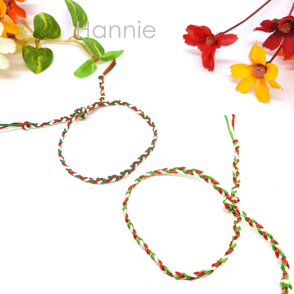 Vòng chỉ tình bạn giáng sinh - Vòng đeo nam nữ chống thấm nước waterproof - Friendship Bracelet handmade