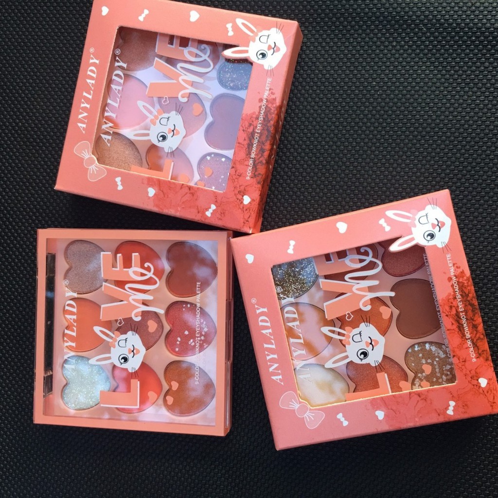 Phấn mắt Any Lady 9 ô LOVE ME hình thỏ Mys Cosmetics | BigBuy360 - bigbuy360.vn