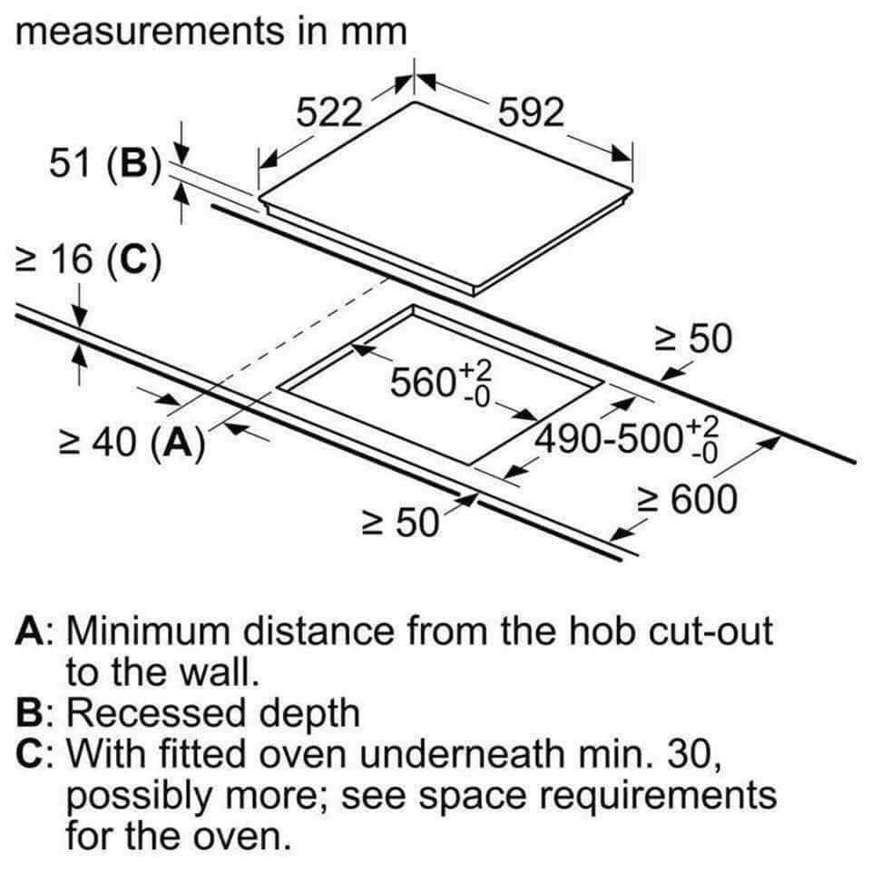 Bếp Từ 4 Vùng Nấu BOSCH PXE631FC1E Serie 6