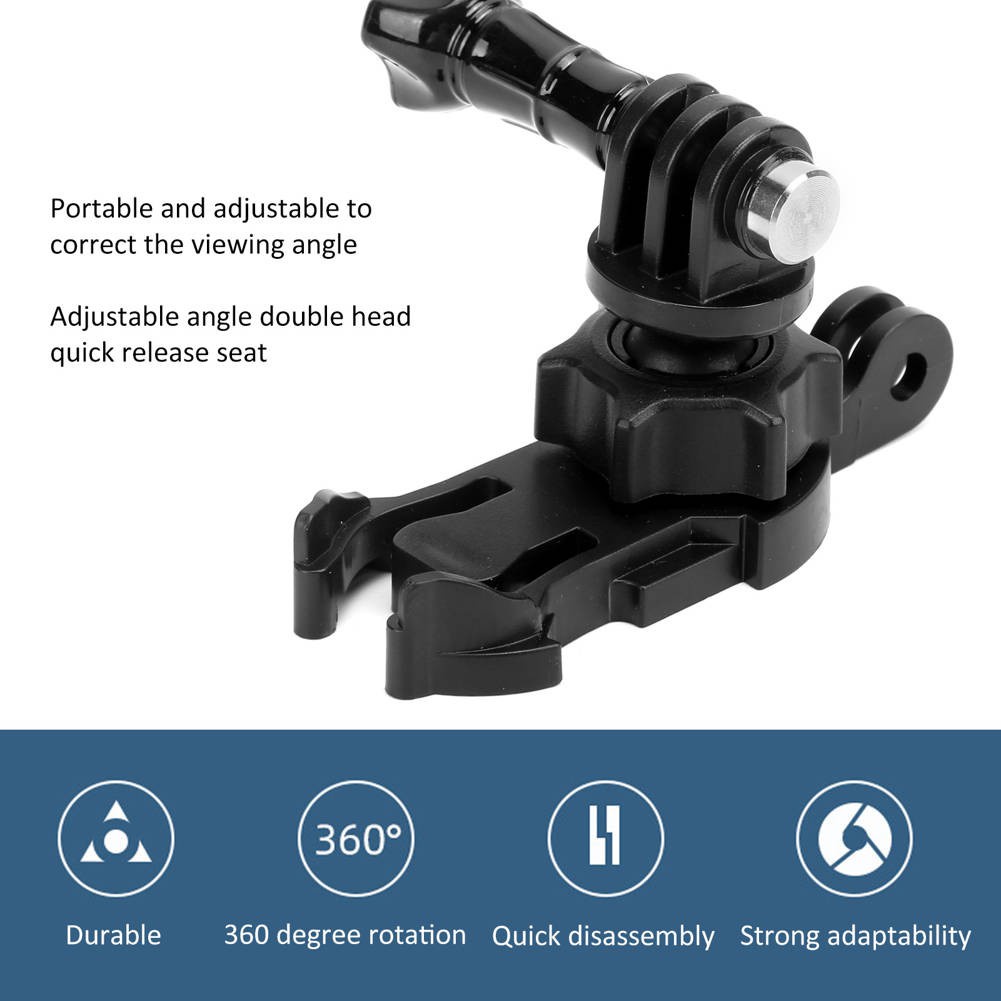 TELESIN Kẹp Gắn Máy Ảnh Xoay 360 Độ Cho Ba Lô