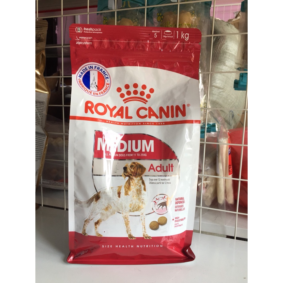 Thức Ăn Cho Chó Royal Canin Medium Puppy/ Medium Adult Gói 1KG - Thức ăn cho chó cỡ trung