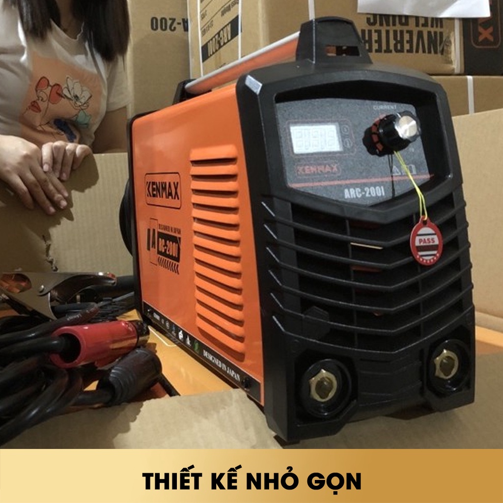 Máy hàn điện tử KENMAX ARC-200I dòng hàn: 20A - 200A hàn sắt và các vật liệu mỏng - MOSACO