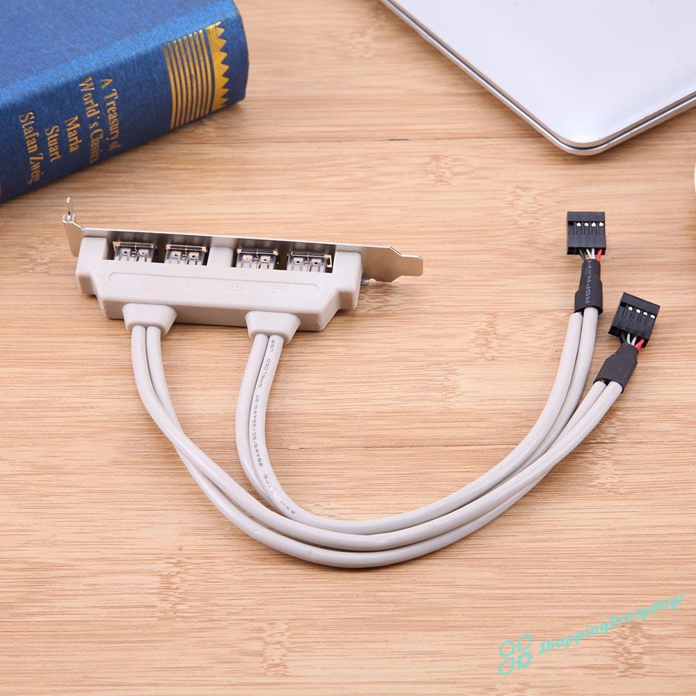 Dây Cáp Chuyển Đổi Cổng Usb 2.0 Sang Cổng Bo Mạch Chủ 9pin 4 Cổng | BigBuy360 - bigbuy360.vn