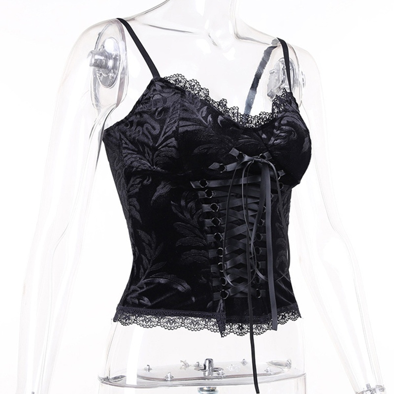 Áo Lửng Hai Dây Cổ Chữ V Gợi Cảm Cho Nữ