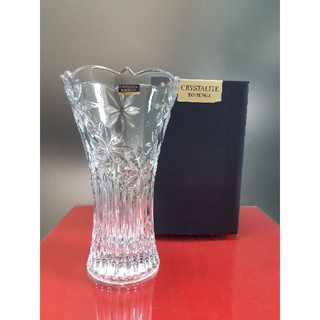 LỌ HOA PHA LÊ SÉC BÓ MẠ HOA THỊ 250MM