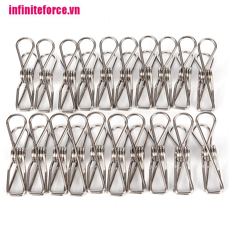 Bộ 20 móc treo quần áo bằng thép không gỉ cao cấp