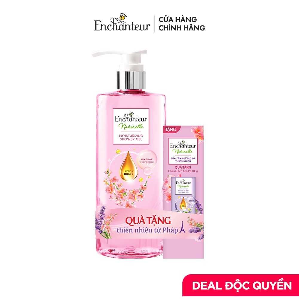 [Deal độc quyền] Sữa tắm nước hoa Enchanteur hương Iris 510g + Tặng Sữa tắm Lavender 100g