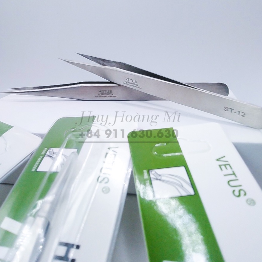 Nhíp Tách Thẳng _ Cong Trơn Vetus - Dụng Cụ Nối Mi Siêu Bền - HUY HOÀNG MI