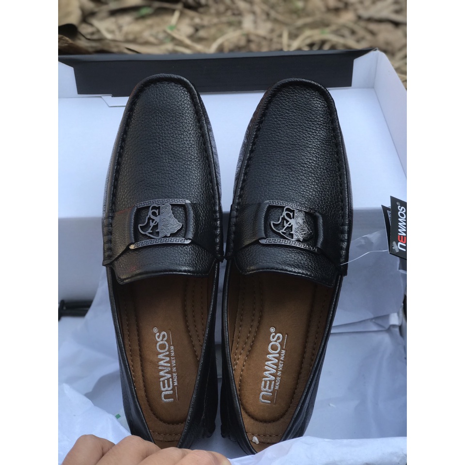 Giày da Nam Newmos da bò mềm mại bền và không tróc