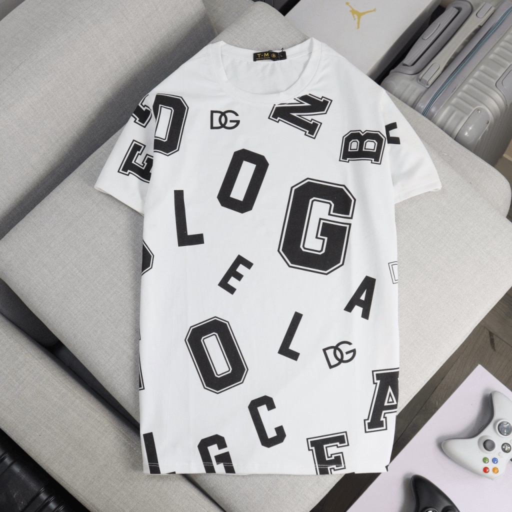 Áo Thun Nam Cổ Tròn In Chữ Cái Chất Cotton Mịn Mát Vừa Size Mặc Đẹp Trẻ Trung Hot Trend NEW UNISEX