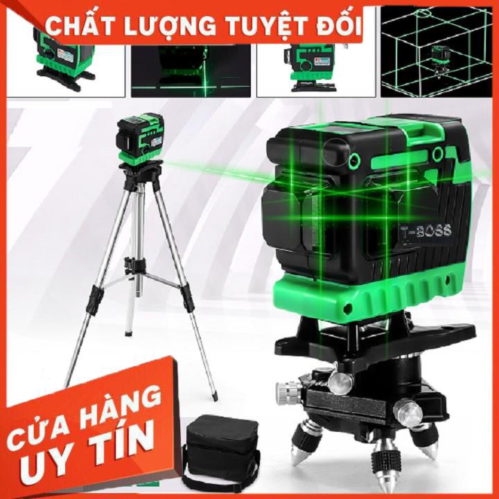 Máy Cân Mực Bắn Cốt TBOSS Laser 12 Tia xanh (Tặng kèm chân 1,2m)