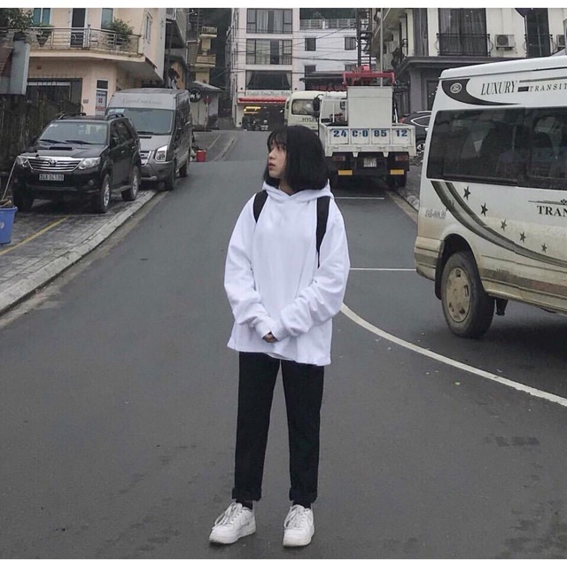 ÁO NỈ HOODIE NAM NỮ ĐÔI / CẶP TRẮNG ĐẸP MÃ AD26 | BigBuy360 - bigbuy360.vn