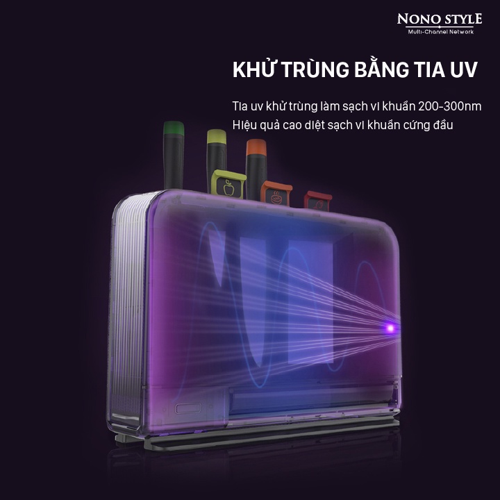 Bộ Dao Thớt Kháng Khuẩn UV GEVI Thế Hệ Thứ 2, Sấy Khô 60 độ C, Bảo Hành 12 Tháng