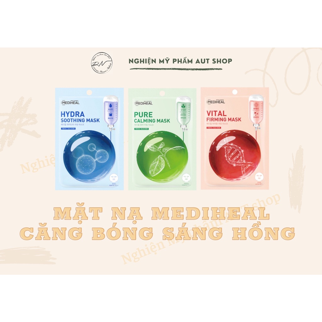 Mặt nạ Mediheal dưỡng da dịu nhẹ Vital Firming - Pure Calming - Hydra Soothing Mask 20ml